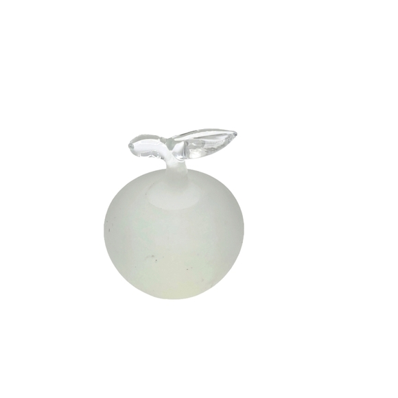 FROSTED Apple Paperweight - Picture 1 of 4
